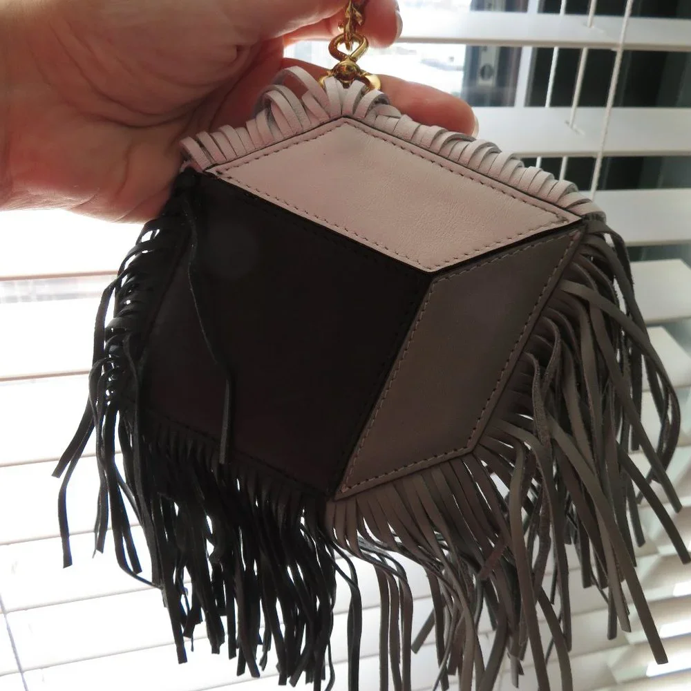 Pierre Hardy 3D Leather Cube Bag XL Keyring